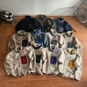 Patagonia color-blocked fleece-lined hoodie-4826