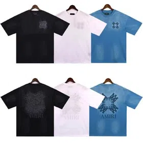Amiri starry sky graffiti letter T-shirt-1618