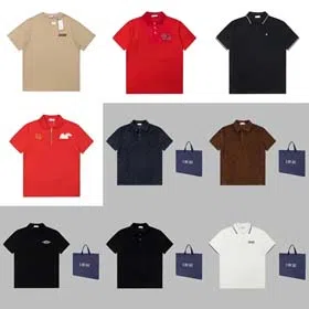 Dior Fashionable and simple Polo shirt with small logo on the chest-1699