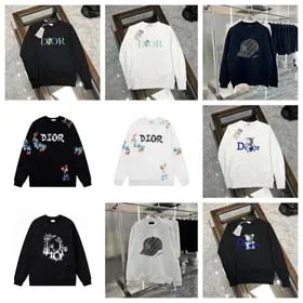 Dior Fashionable couple style loose casual tops-2154