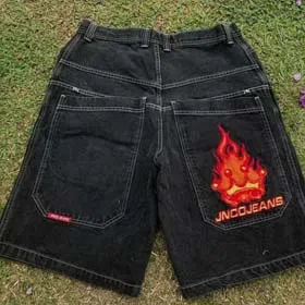 Jnco Denim shorts spring and summer thin RICK dopamine dance overalls (40 styles)-2430