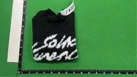 YSL New loose soft mohair black knitted sweater with letters (2 styles)-2525