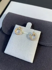 Cartier nail full diamond earrings-4063
