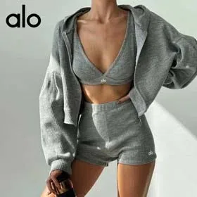 ALO New three-piece outdoor sports running sling fitness suit (4 styles)-2567