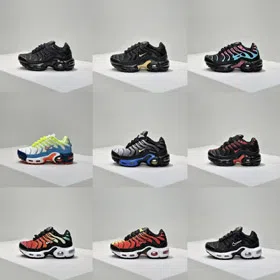 Nike NK Air Max Plus low-top, full-length cushioning lace-up shoes for kids-4095