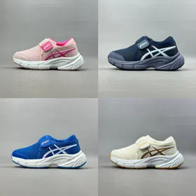 Asics Anti-collision Cap Toe Lightweight Soft Sole Low-top Children's Running Shoes-4119