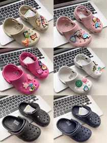Crocs Classic clog simple fashion classic comfortable little star children's hole shoes-4196