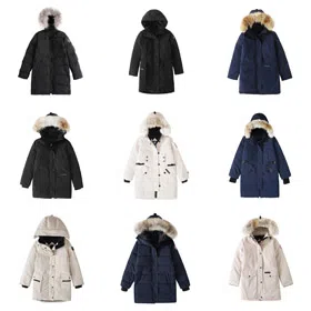 Canada Goose Trillium Ski Season Windproof Waterproof Warm Long Hooded Down Jacket-4281