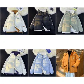 Adidas hooded warm and comfortable casual down jacket-4354