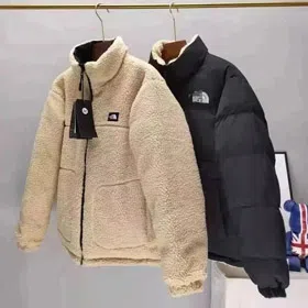 The North Face Zip-up Stand Collar Wool Down Jacket-4398