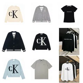 CALVIN KLEIN CK new knitted cardigan jacquard sweater button coat-4430
