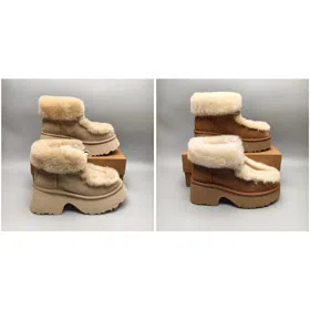 UGG Esmee Suede Warm Stylish Lace-up Snow Boots -4506