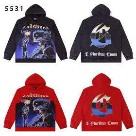 GODSPEED Tech Robot Print Oversized Hooded Sweatshirt-4564