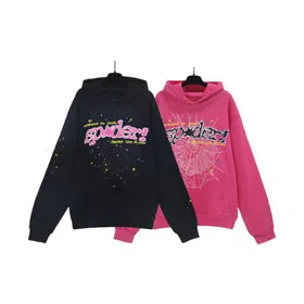 Sp5der logo hooded long-sleeved sweatshirt-4586