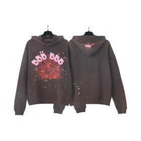 Sp5de  Foam Printed Loose Casual Hooded Sweatshirt-4589