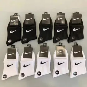 Nike solid color classic versatile socks-4638