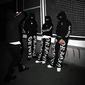 Chrome Hearts CH Letter Print Fashion Loose Hooded Set-4938