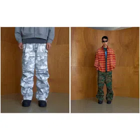 FAR ARCHIVE camouflage Cargo cargo pants with large pockets-4970