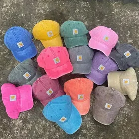 Carhartt washed and distressed baseball cap-5001
