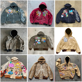 Carhartt new digital print hooded zip-up sweatshirt-5140