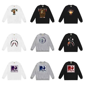 A BATHING APE BAPE Crewneck Shark Sweatshirt-5148