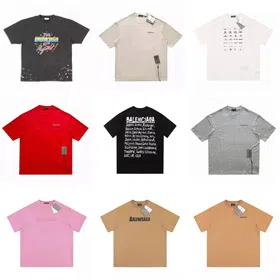 Balenciaga New Collection Printed Loose-Fit Short-Sleeved T-shirt-5166