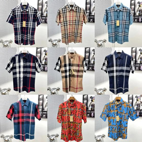 Burberry new loose-fitting short-sleeved shirt-5169
