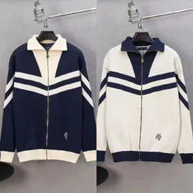 Louis Vuitton (LV) new arrival letter embroidered zip-up knitted sweater-5220