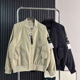 Stone Island loose-fitting pilot-style baseball cotton jacket-5241
