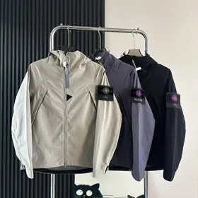 Stone Island workwear-style hooded windbreaker jacket-5248