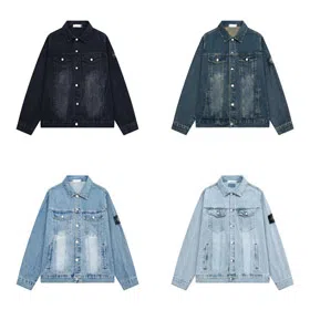 Stone Island vintage washed and distressed denim jacket-5267