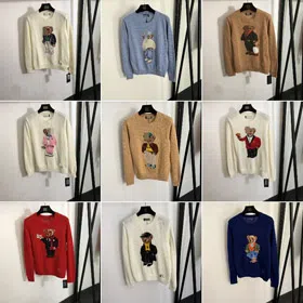 Polo Ralph Lauren new collection bear jacquard knitted sweater-5391
