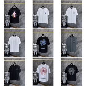 Chrome Hearts CH new embroidered loose-fitting short-sleeved T-shirt-5426