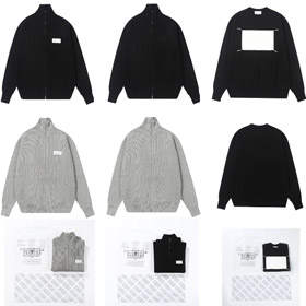 Maison Margiela loose-fitting cardigan wool knit sweater jacket-5427