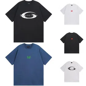 Balenciaga new loose-fitting washed and distressed short-sleeved T-shirt-5430