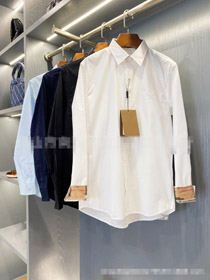Burberry solid color simple business shirt-5438