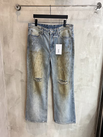 Acne Studios distressed flared jeans with ripped details-5452