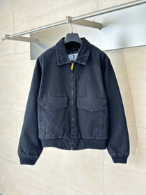 Prada new distressed washed cotton jacket-5473