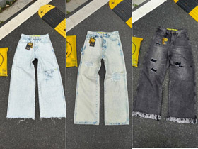 Drew House distressed wide-leg jeans-5488