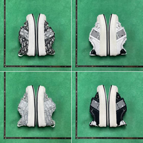 Dior printed platform low-top sneakers-5508