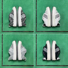 Dior printed platform low-top sneakers-5508