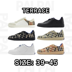 Burberry Terrace Round Toe Low-Top Sneakers-5555