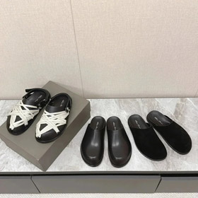 RICK OWENS/RO Megalace Closed-Toe Slippers-5597