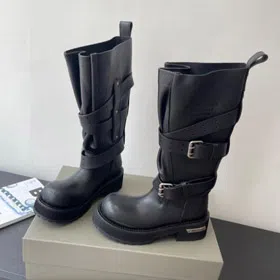Balenciaga new platform knee-high boots-5698
