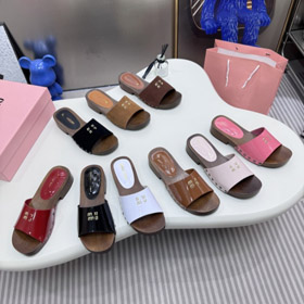 Miu Miu new wooden-soled block heel sandals-5707