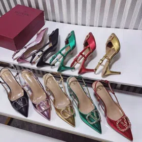 Valentino new pointed-toe buckle stiletto heels-5719