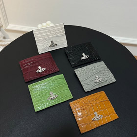 Vivienne Westwood crocodile-embossed card holder-5780