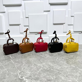 Miu Miu new mini leather bowling bag with shoulder strap-5819