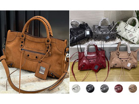 Balenciaga Millard Matte Studded Biker Bag-5827