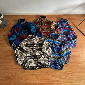 Patagonia retro-colored fleece stand-collar sweatshirt-5889